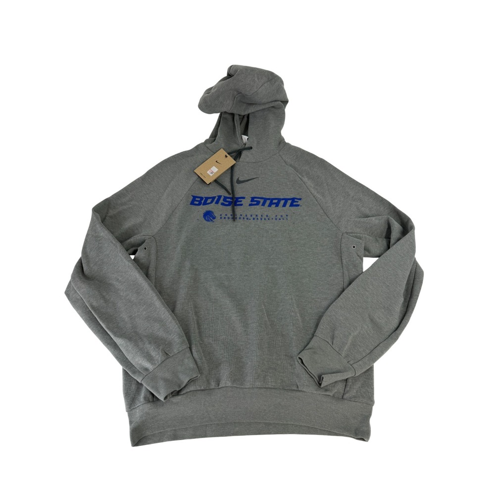 Boise State Mens Nike Dri Fit Practice Fleece Pullover Hoodie Basketball Size S